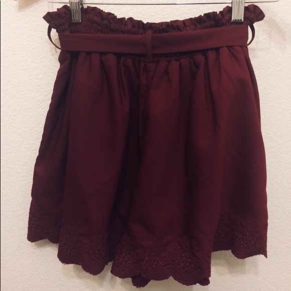 earth music&ecology Embroided Hem Culottes - Picture 4 of 7